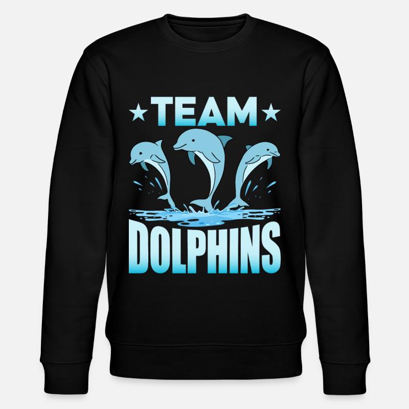 Team Dolphins - Stanley/Stella CHANGER Unisex Organic Sweatshirt - black