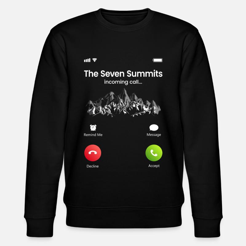 The Seven Summits Calling - Stanley/Stella Unisex Bio-Sweatshirt CHANGER  - Schwarz