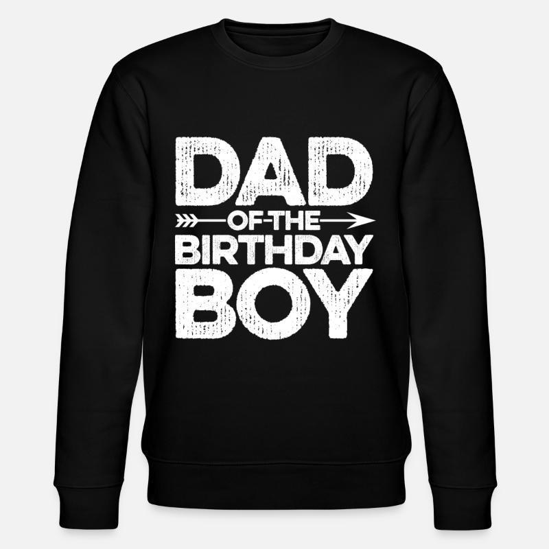 Papa du garçon d’anniversaire - Sweat bio CHANGER Stanley/Stella Unisexe - noir