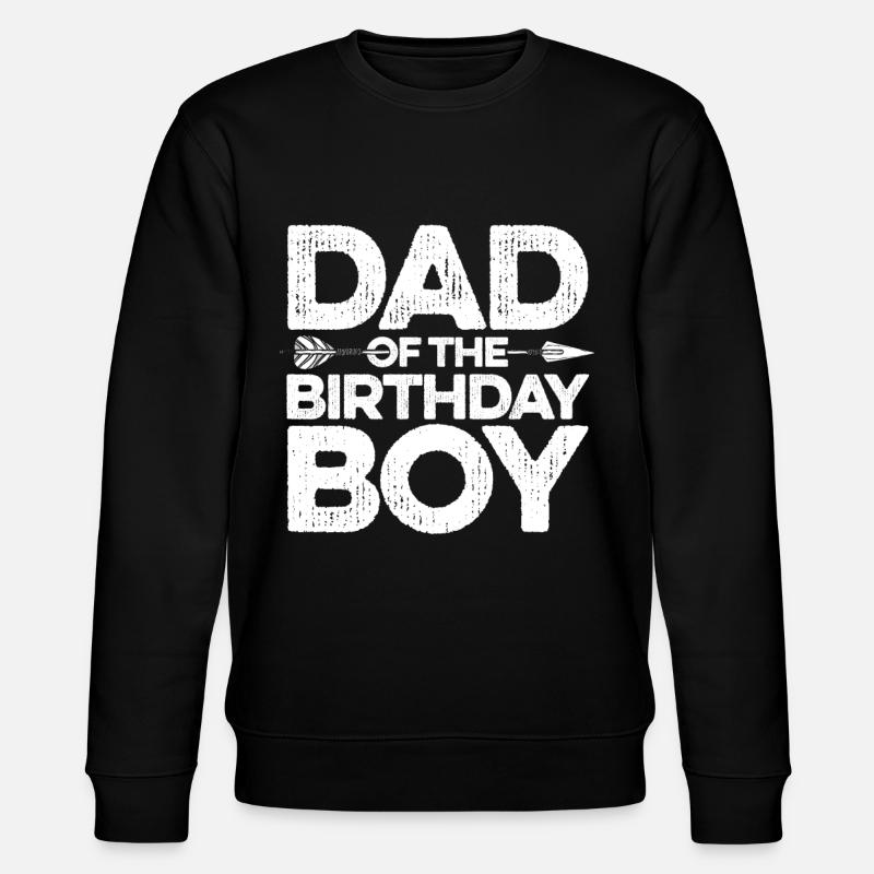 Papa du garçon d’anniversaire - Sweat bio CHANGER Stanley/Stella Unisexe - noir