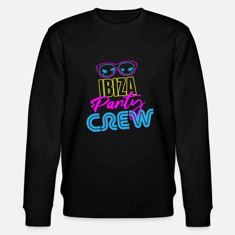 Ibiza Party Crew - Stanley/Stella Unisex Bio-Sweatshirt CHANGER  - Schwarz
