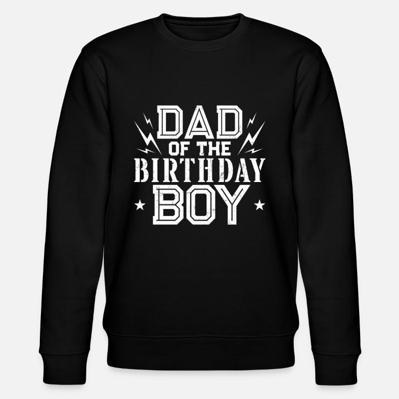 Papa du garçon d’anniversaire - Sweat bio CHANGER Stanley/Stella Unisexe - noir