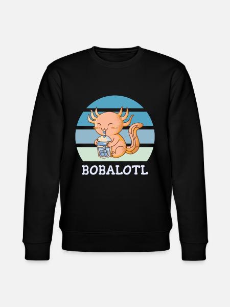 Boba Bubble Tea Axolotl Bobalotl - Sweat bio CHANGER Stanley/Stella Unisexe - noir