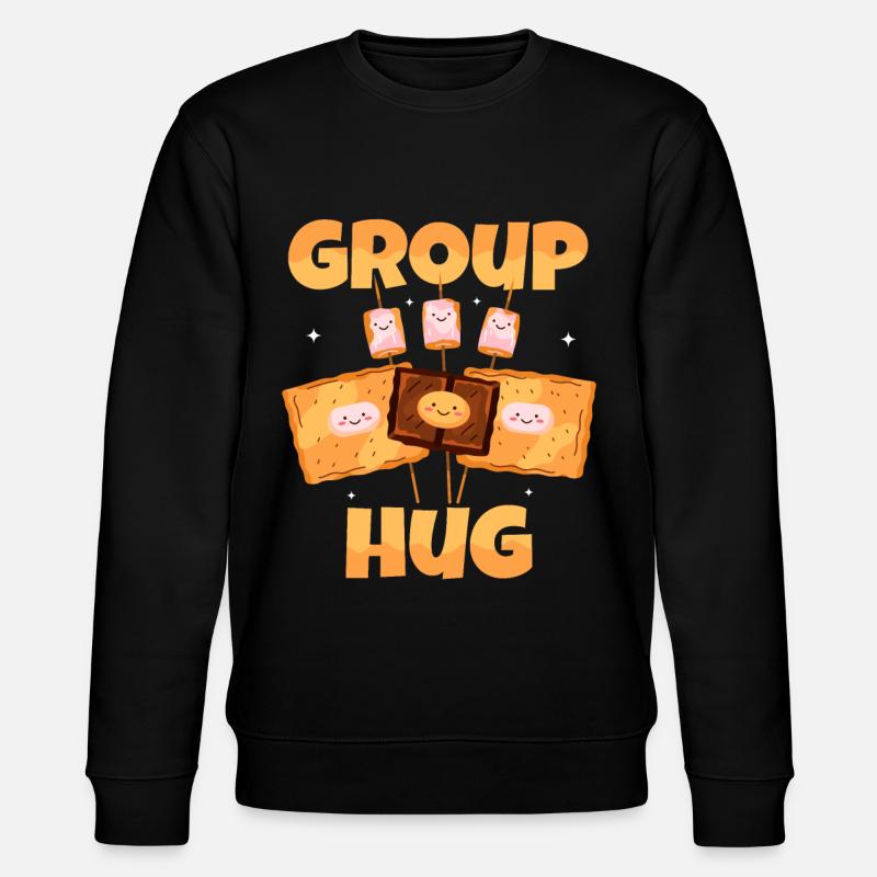 Group Hug - Stanley/Stella Unisex Bio-Sweatshirt CHANGER  - Schwarz