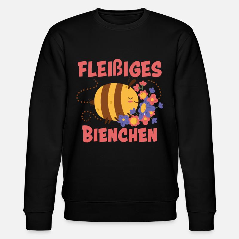 Fleißiges Bienchen - Stanley/Stella Unisex Bio-Sweatshirt CHANGER  - Schwarz