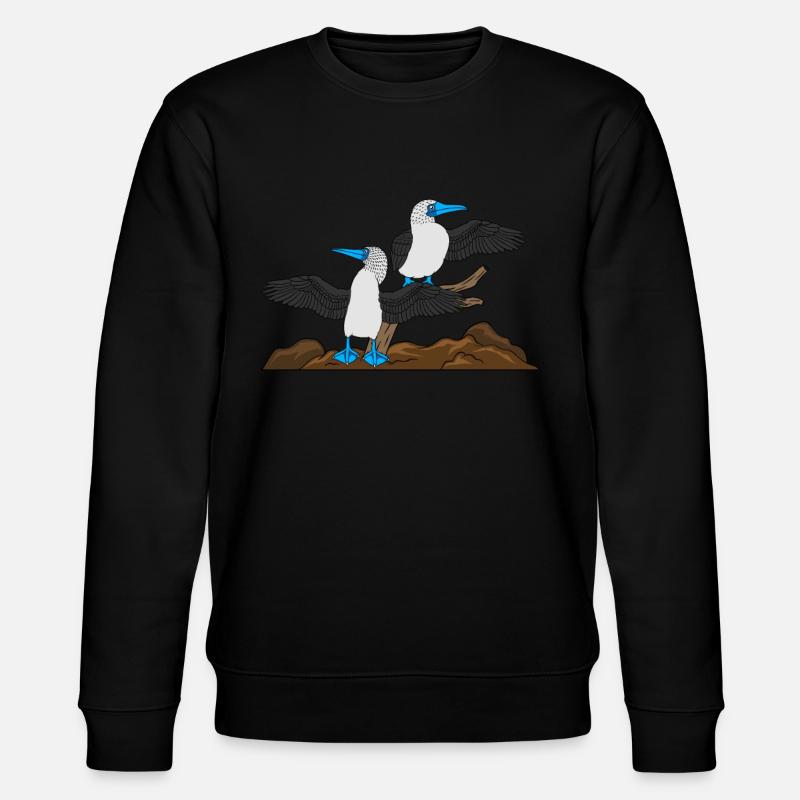 Blaufußtölpel - Stanley/Stella Unisex Bio-Sweatshirt CHANGER  - Schwarz