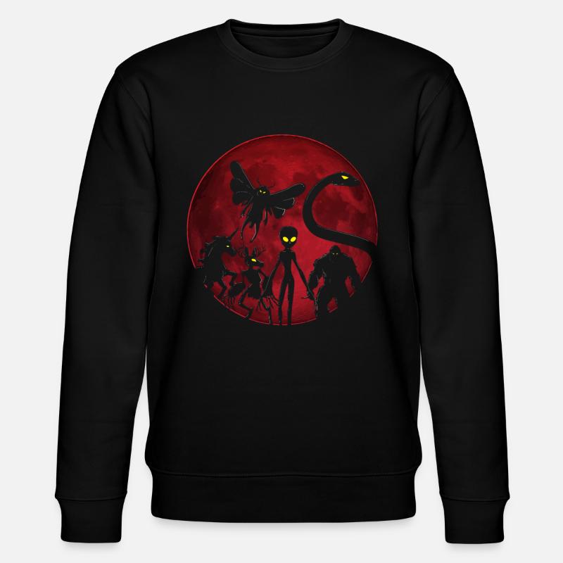 Cryptozoology Cryptids Crew - Stanley/Stella Unisex Bio-Sweatshirt CHANGER  - Schwarz