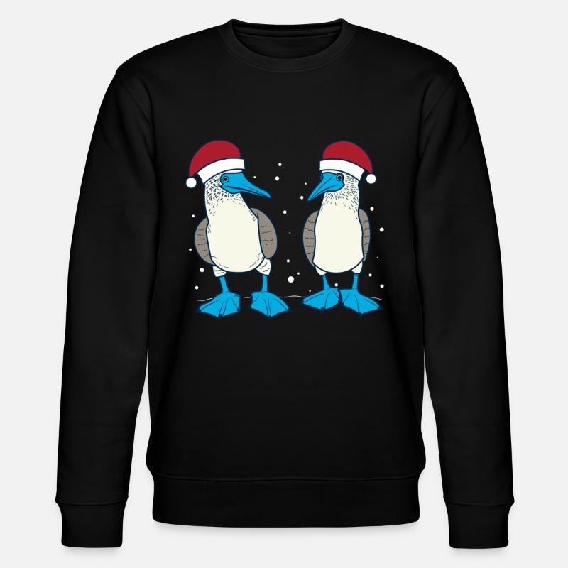 Fou à pieds bleus Noël - Sweat bio CHANGER Stanley/Stella Unisexe - noir