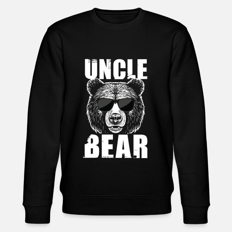 Uncle Bear - Stanley/Stella Unisex Bio-Sweatshirt CHANGER  - Schwarz