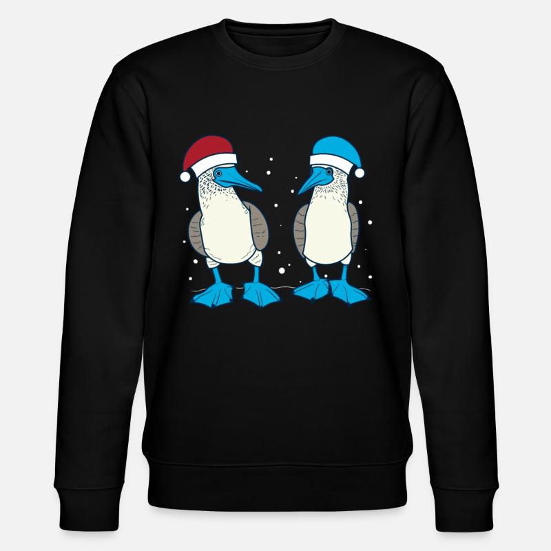 Fou à pieds bleus Noël - Sweat bio CHANGER Stanley/Stella Unisexe - noir