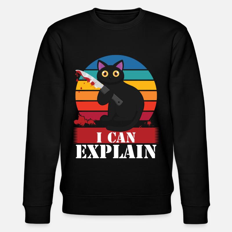 I Can Explain - Stanley/Stella Unisex Bio-Sweatshirt CHANGER  - Schwarz