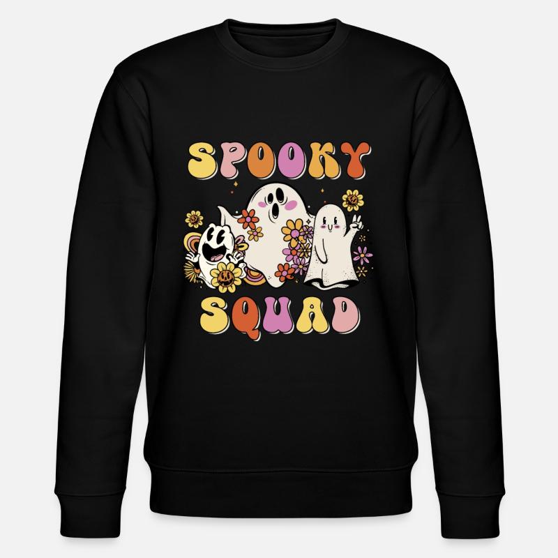Spooky Squad - Stanley/Stella Unisex Bio-Sweatshirt CHANGER  - Schwarz