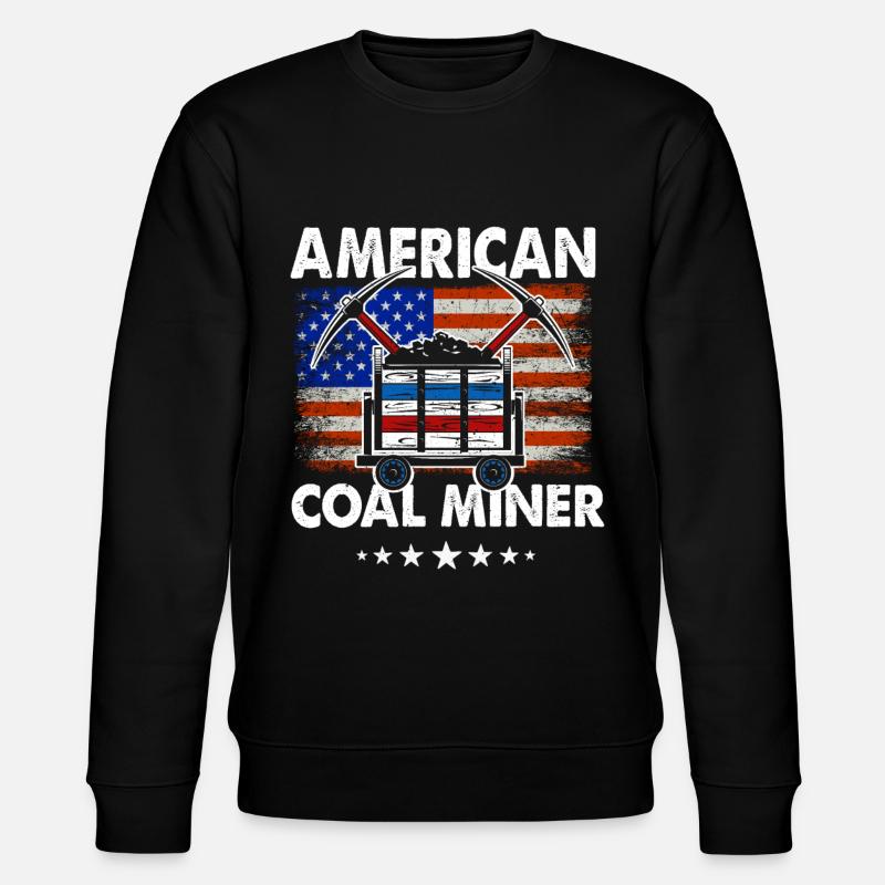 American Coal Miner - Stanley/Stella Unisex Bio-Sweatshirt CHANGER  - Schwarz