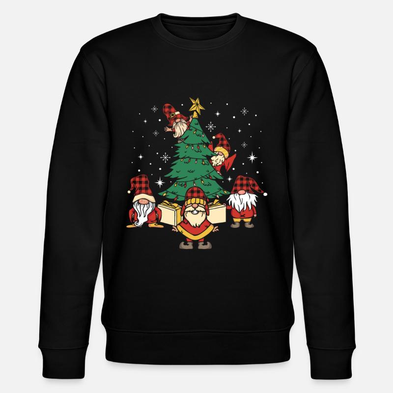Gnomes de Noël - Sweat bio CHANGER Stanley/Stella Unisexe - noir