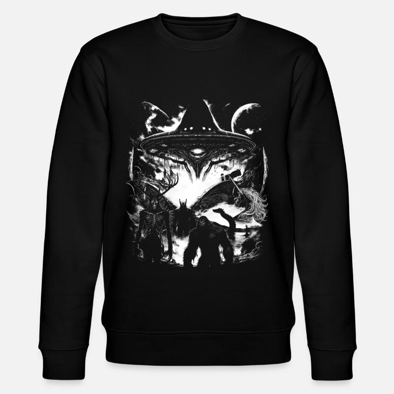 Kryptozoologie Kryptiden Crew - Stanley/Stella Unisex Bio-Sweatshirt CHANGER  - Schwarz