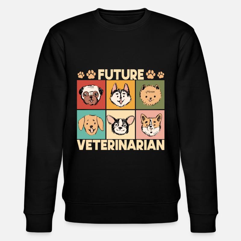 Future Veterinarian - Stanley/Stella Unisex Bio-Sweatshirt CHANGER  - Schwarz