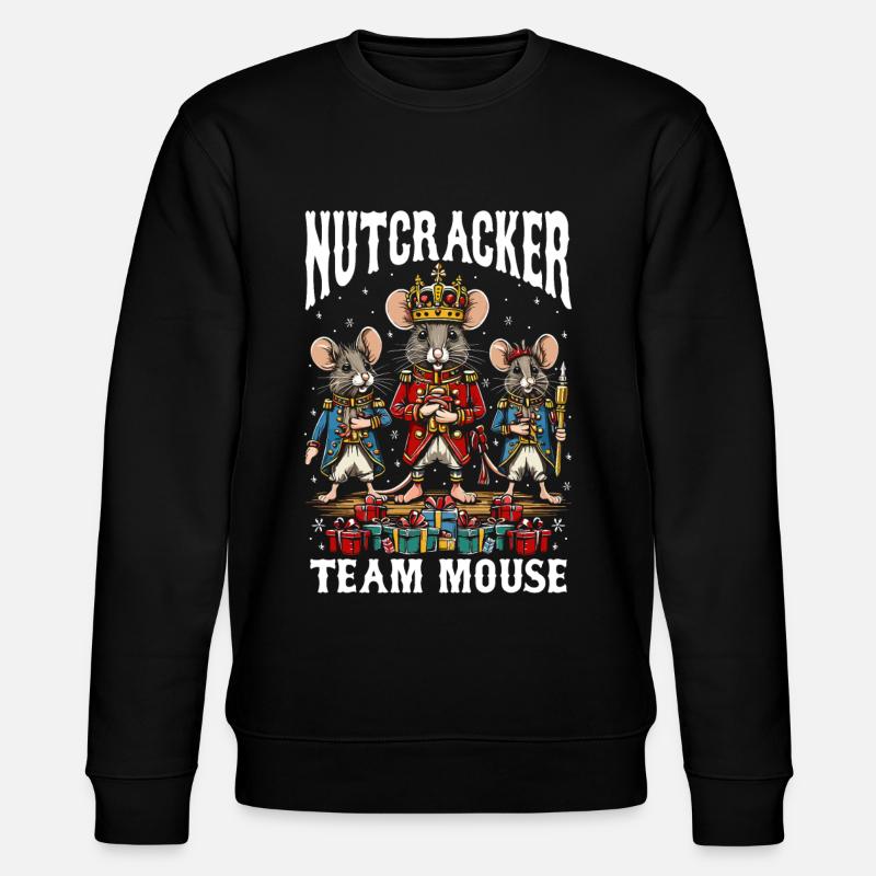 Nutcracker Team Mouse - Stanley/Stella CHANGER Unisex Organic Sweatshirt - black