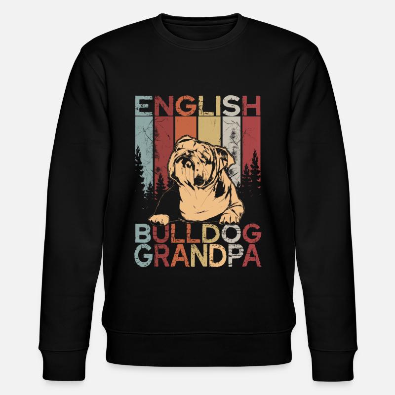 Bouledogue anglais grand-père - Sweat bio CHANGER Stanley/Stella Unisexe - noir