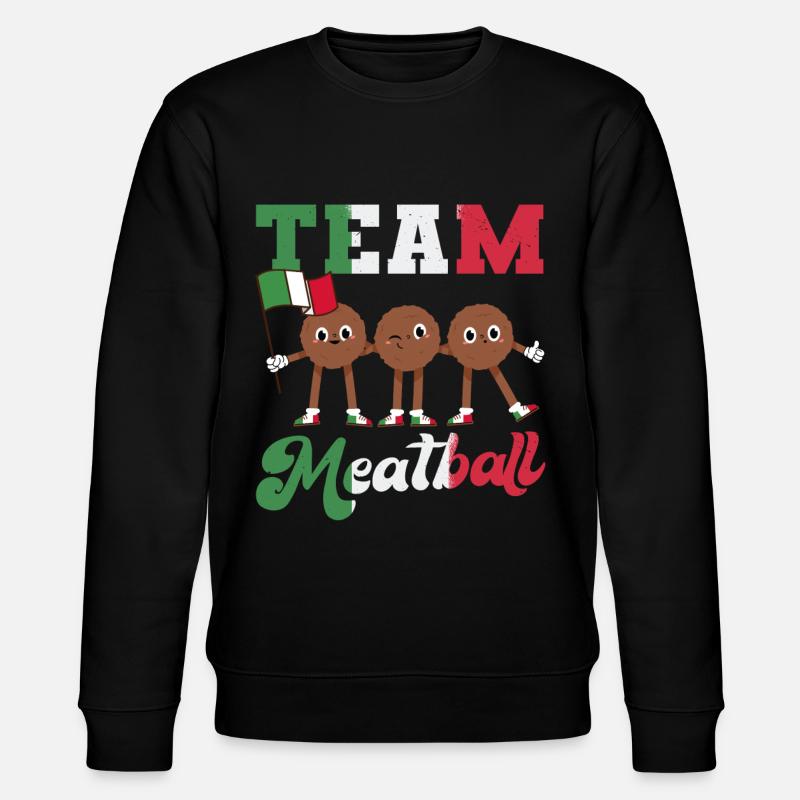 Team Meatball - Stanley/Stella Unisex Bio-Sweatshirt CHANGER  - Schwarz