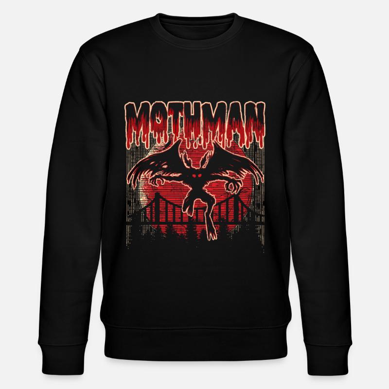Mothman - Stanley/Stella Unisex Bio-Sweatshirt CHANGER  - Schwarz