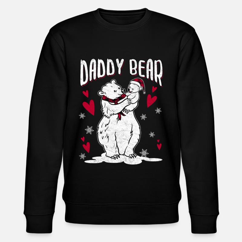 Daddy Bear - Stanley/Stella CHANGER Unisex Organic Sweatshirt - black