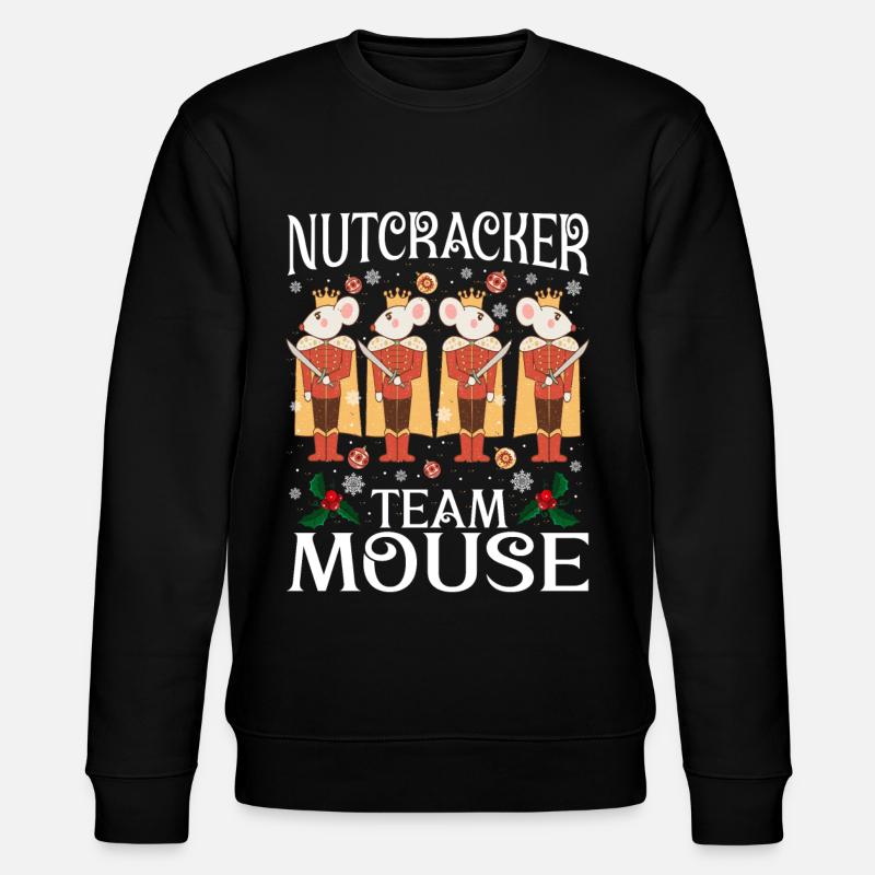 Casse-Noisette Team Mouse - Sweat bio CHANGER Stanley/Stella Unisexe - noir