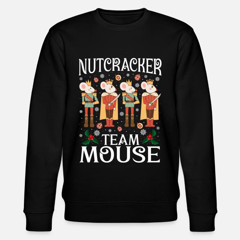 Nutcracker Team Mouse - Stanley/Stella Unisex Bio-Sweatshirt CHANGER  - Schwarz