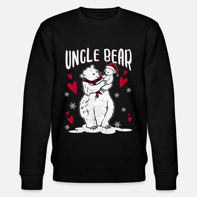Uncle Bear - Stanley/Stella CHANGER Unisex Organic Sweatshirt - black