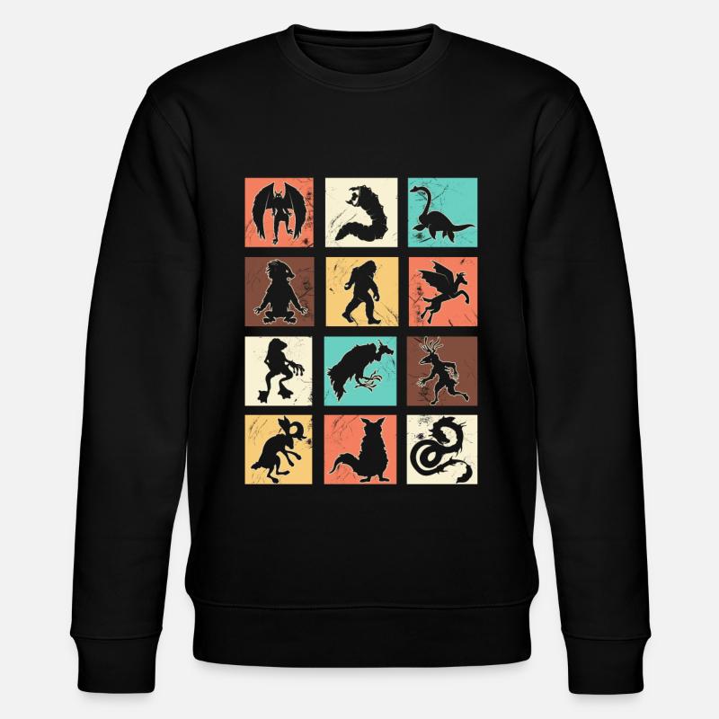 Cryptid Monsters - Stanley/Stella Unisex Bio-Sweatshirt CHANGER  - Schwarz