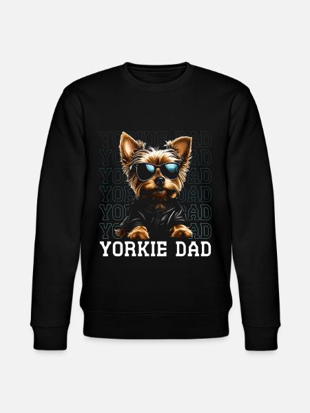 Yorkie Dad - Stanley/Stella Unisex Bio-Sweatshirt CHANGER  - Schwarz