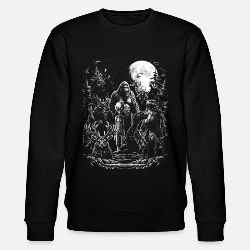 Cryptids Group - Stanley/Stella Unisex Bio-Sweatshirt CHANGER  - Schwarz