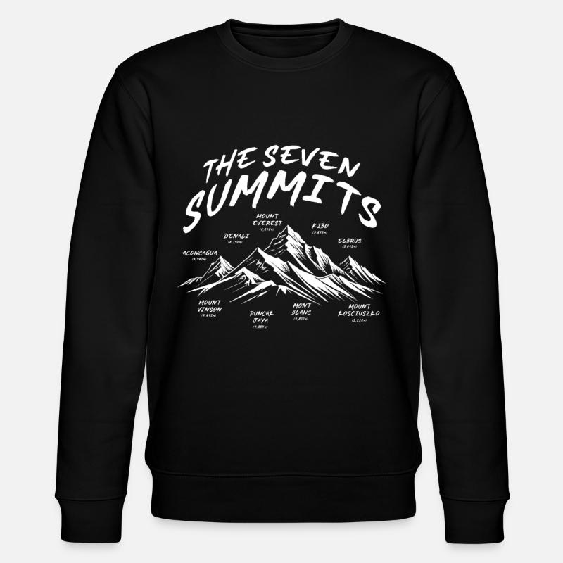 7 Summits - Stanley/Stella CHANGER Unisex Organic Sweatshirt - black