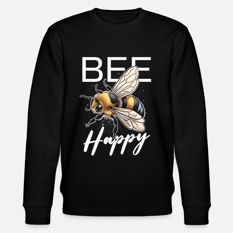 Abeille heureuse - Sweat bio CHANGER Stanley/Stella Unisexe - noir