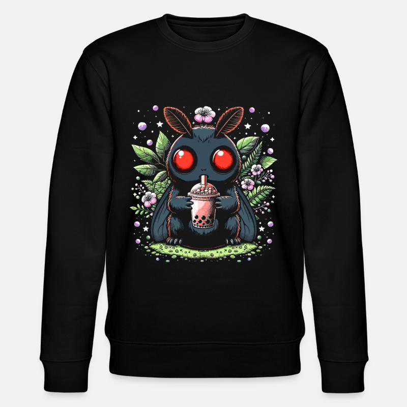 Mothman Bubble Tea - Stanley/Stella Unisex Bio-Sweatshirt CHANGER  - Schwarz