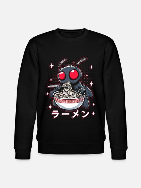 Mothman Ramen Nudeln - Stanley/Stella Unisex Bio-Sweatshirt CHANGER  - Schwarz