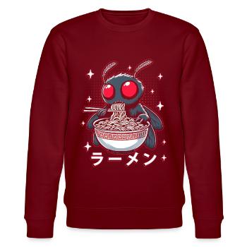 Nouilles Ramen Mothman - Sweat bio CHANGER Stanley/Stella Unisexe - bordeaux - Devant - Nik (191cm) & Marisol (170cm)