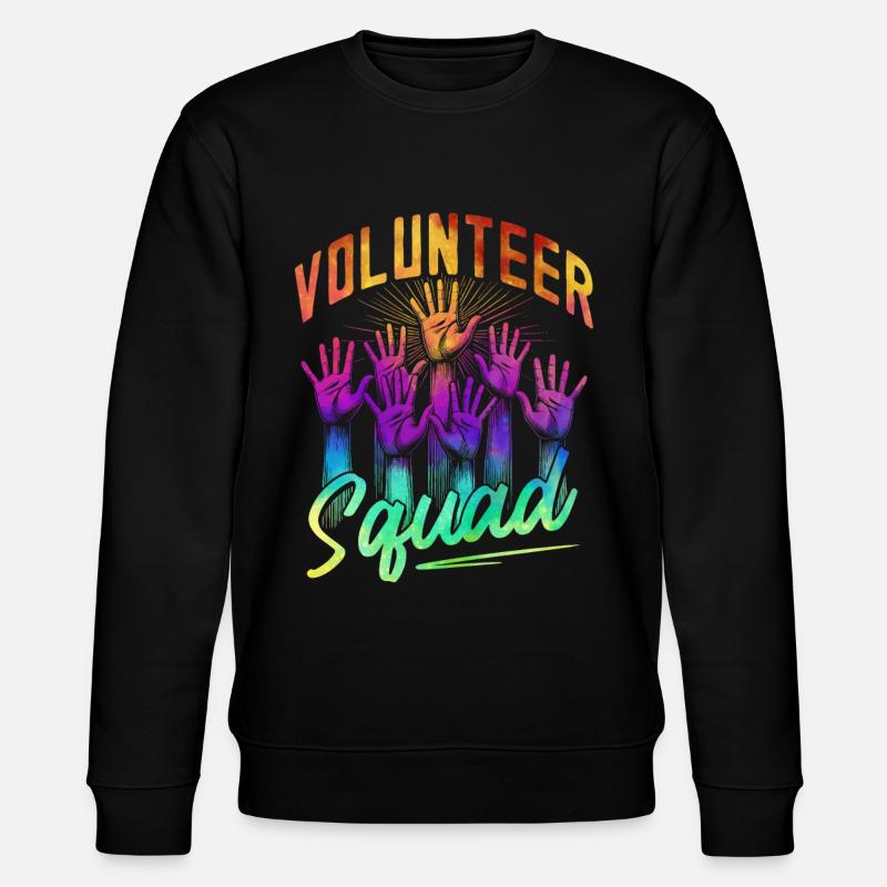 Volunteer Squad - Stanley/Stella Unisex Bio-Sweatshirt CHANGER  - Schwarz