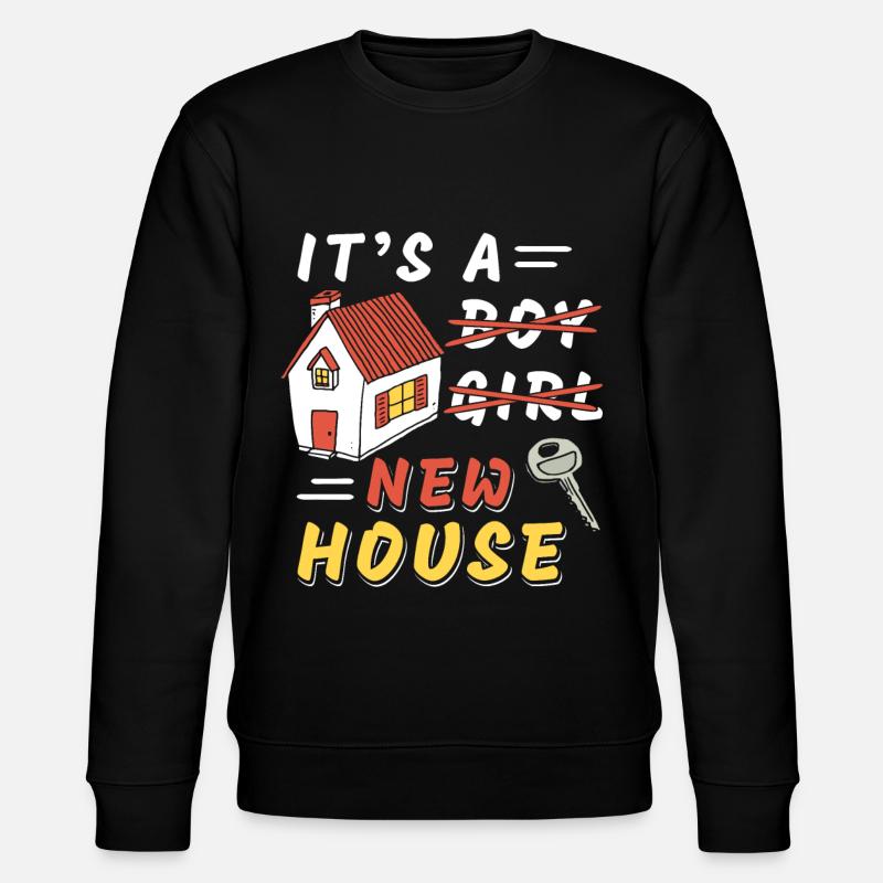 It's A New House - Stanley/Stella CHANGER Unisex Organic Sweatshirt - black