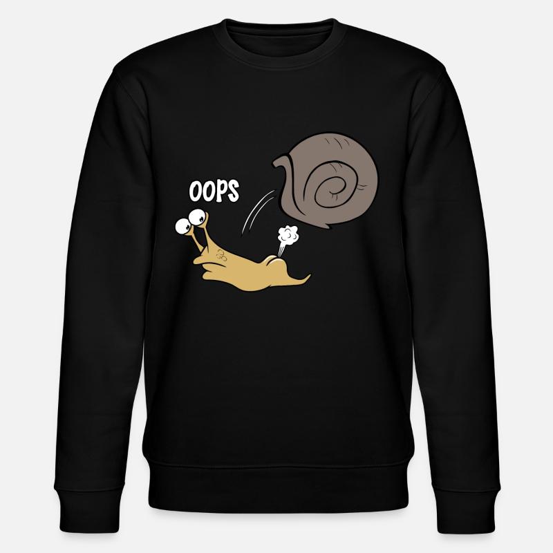 Schnecke oops - Stanley/Stella Unisex Bio-Sweatshirt CHANGER  - Schwarz