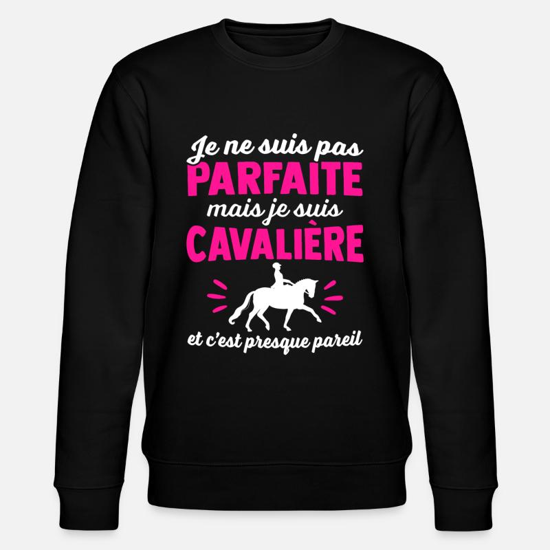 je suis une cavalière - Sweat bio CHANGER Stanley/Stella Unisexe - noir