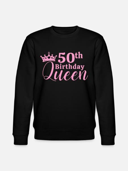50th birthday - Stanley/Stella CHANGER Unisex Organic Sweatshirt - black