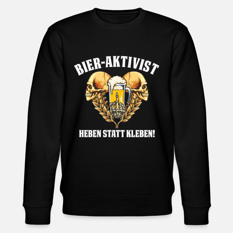 Bier-Aktivist - Stanley/Stella Unisex Bio-Sweatshirt CHANGER  - Schwarz