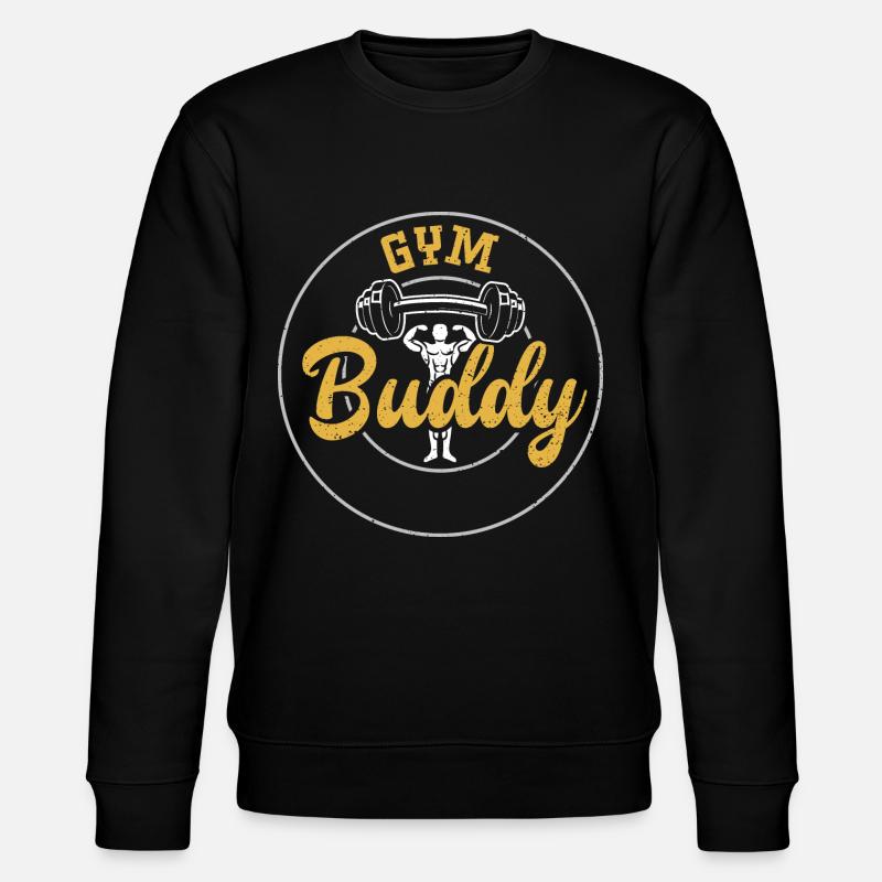Gym Buddy - Gym - Stanley/Stella Unisex Bio-Sweatshirt CHANGER  - Schwarz