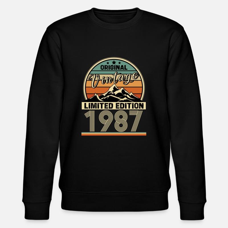 1987 - Stanley/Stella Unisex Bio-Sweatshirt CHANGER  - Schwarz