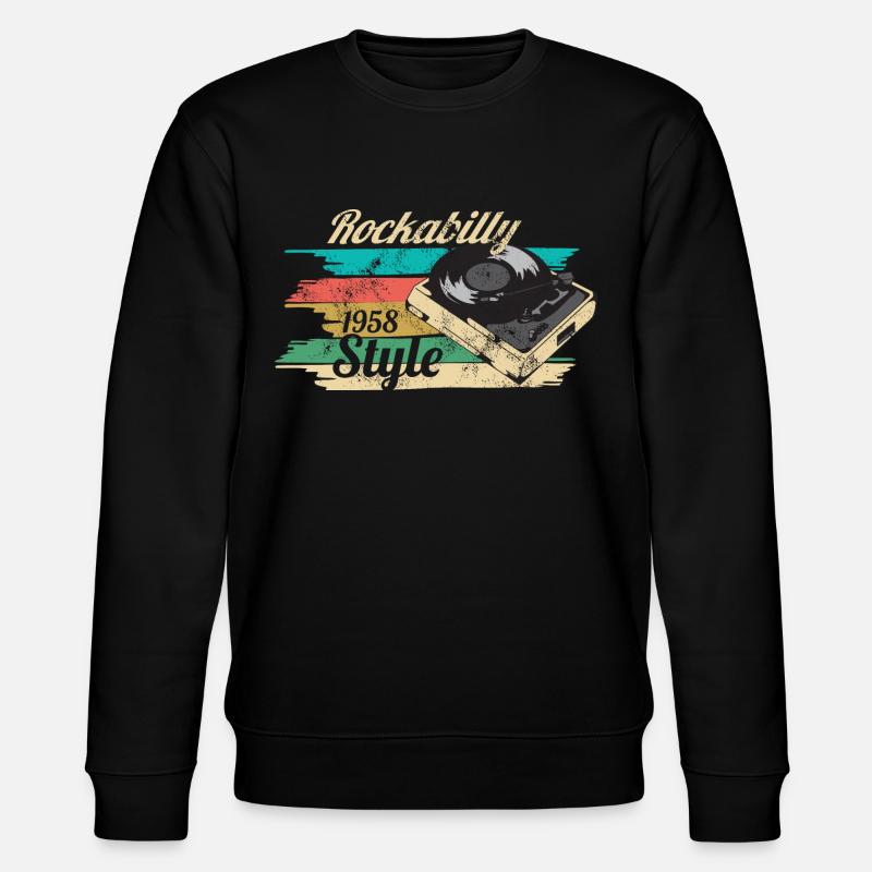 Rockabilly 50er - Stanley/Stella Unisex Bio-Sweatshirt CHANGER  - Schwarz