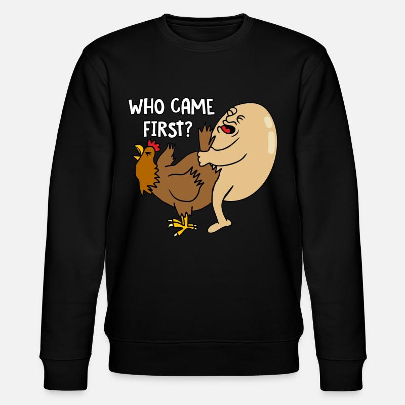 Who came first - Stanley/Stella Unisex Bio-Sweatshirt CHANGER  - Schwarz