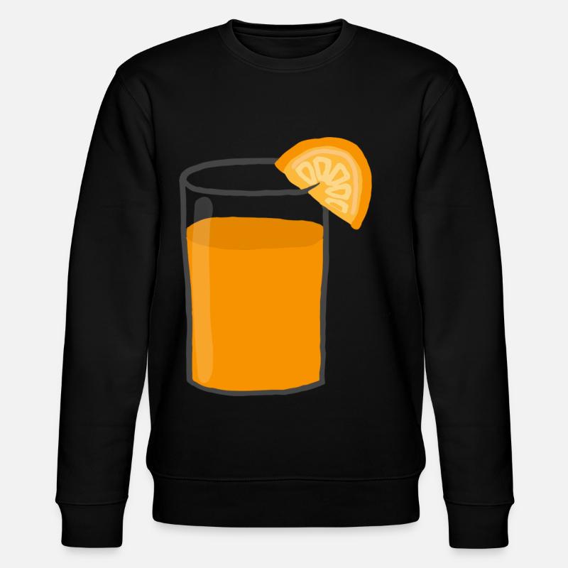 Orangensaft - Stanley/Stella Unisex Bio-Sweatshirt CHANGER  - Schwarz
