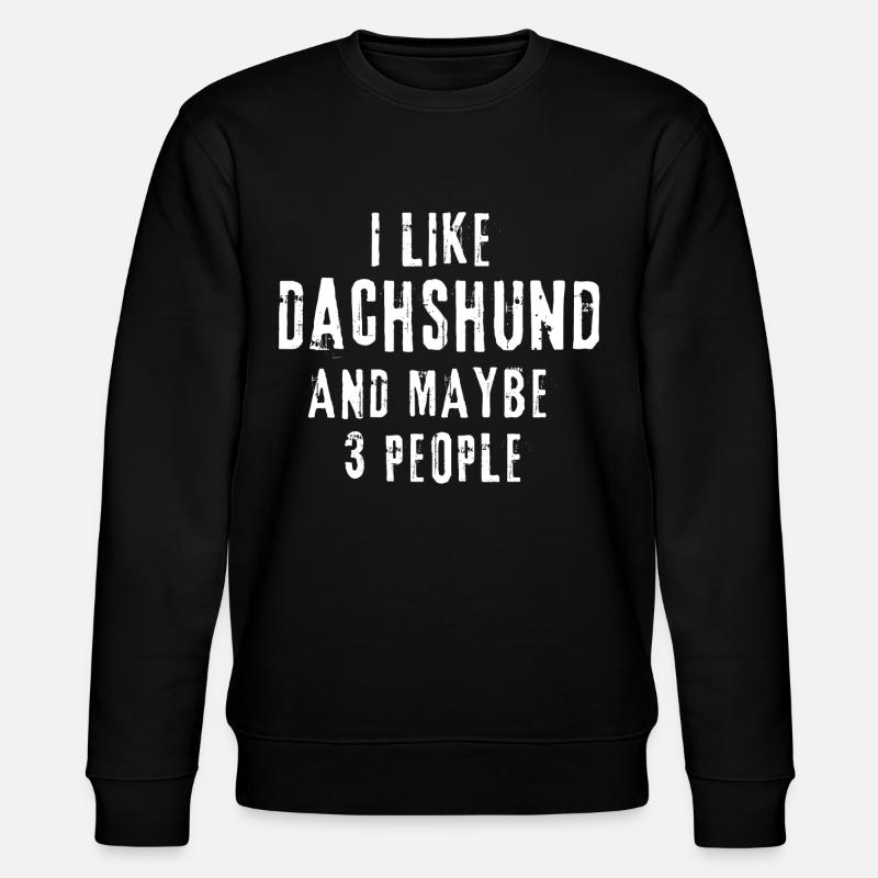 Dackel - Stanley/Stella Unisex Bio-Sweatshirt CHANGER  - Schwarz
