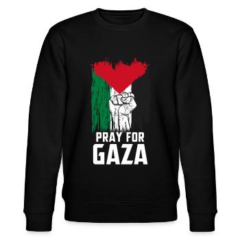 Palestine Tshirt Hommes Enfants Femmes Palestine - Sweat bio CHANGER Stanley/Stella Unisexe - noir - Devant - Nik (191cm) & Marisol (170cm)