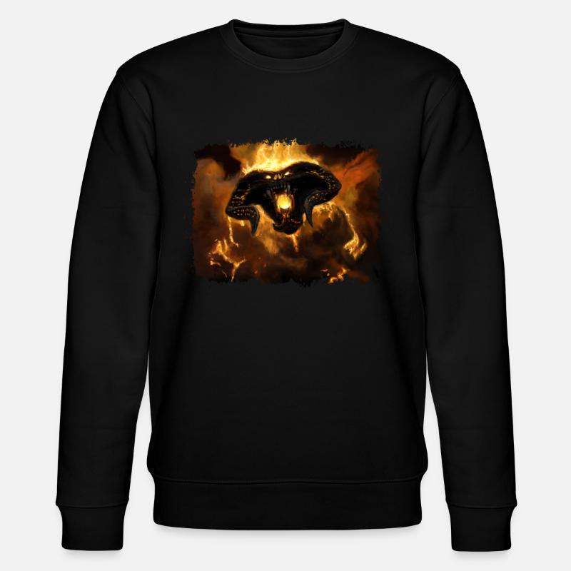BALR0G Feuermonster - Stanley/Stella Unisex Bio-Sweatshirt CHANGER  - Schwarz